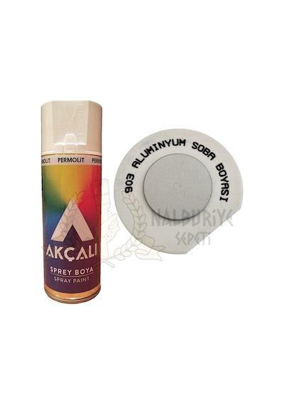Akçalı Alüminyum Gri Soba Boyası Sprey Boya 400 ML - 903