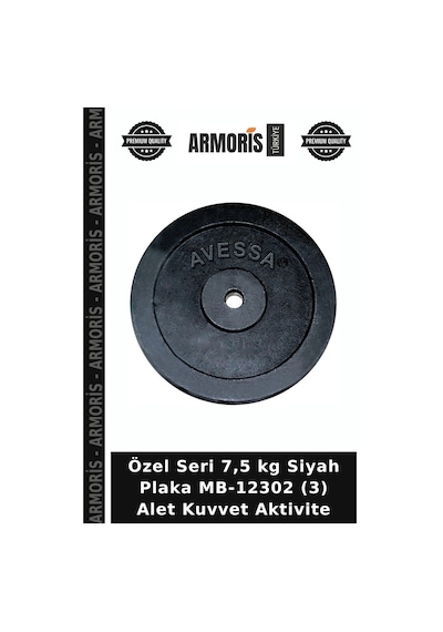 Özel Seri 7,5 Kg Siyah Plaka Mb-12302 3 Alet Kuvvet Aktivite