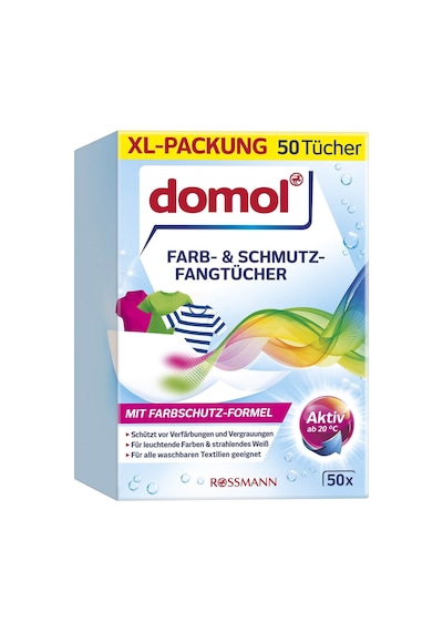 Rossmann Domol Çamaşır Makinesi için Renk Ayırıcı Mendil 50'li