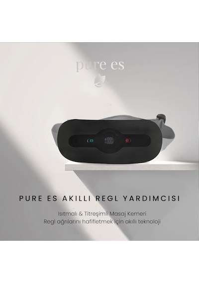 Akıllı Isıtıcılı Masaj Kemeri Siyah