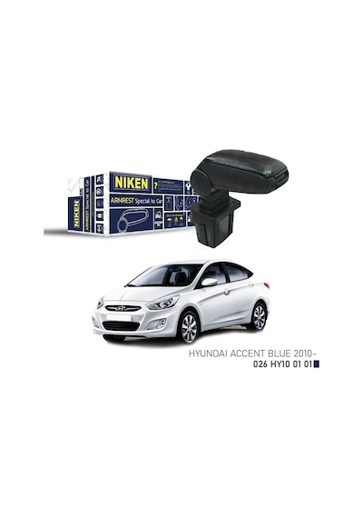 Niken Hyundai Accent Blue 2010+sonrası Araca Özel Kol Dayama Siya