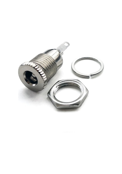 5.5 mm x 2.1mm DC Güç Soketi Metal Panel Montaj Power Jack