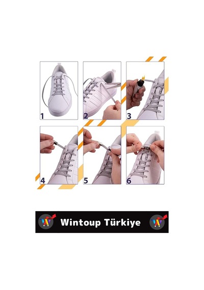 Wintoup Çocuk Genç Yetişkin Şık Klipsli Manyetik Lastikli Pratik Mıknatıslı Ayakkabı Bağcığı 100 Cm 2 Çift Çok Renkli