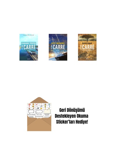 Panama Terzisi + Gece Müdürü + Bahçıvan + Okuma Sticker'ları