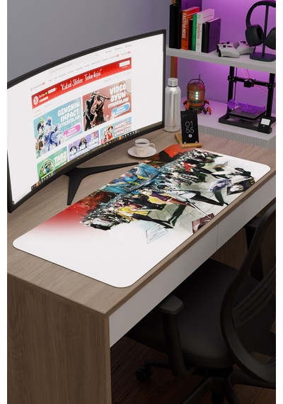 Metaphor: Refantazio Dikişli Kauçuk Oyuncu Mousepad V5 - 90x40 Xxl Gaming Mouse Pad