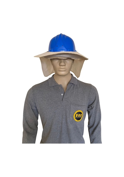 Hunsafety Baret Güneşliği Tam Kenarlı Baş Ve Boyun Korumalı Güneş Koruyuculuğu Siperlik Şapka