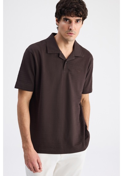 D's Damat Ds Damat Regular Fit Kahverengi Düz T-shirt 6hc144701221m Çok Renkli
