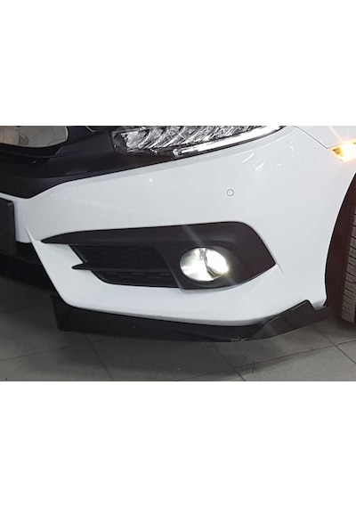 Honda Cıvıc Fc5 2016-2021 Çıkıntılı Ön Flap Pıano Black