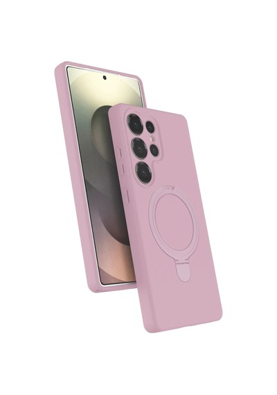 Galaxy S25 Ultra Regal Magsafe Standlı Kapak - Açık Pembe