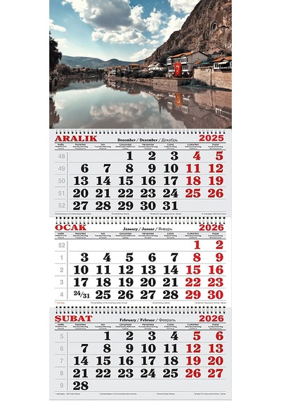 2026 Yılı Gemici Takvimi ---amasya Ve Yeşilırmak