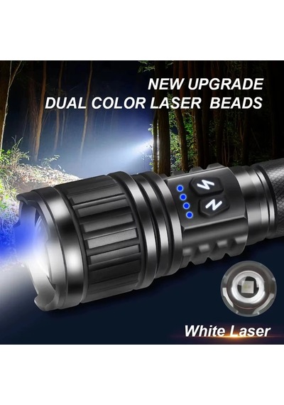 Bd-14 10w Tg Led Alüminyum Alaşımlı Zoomlu Type-c Şarjlı El Feneri