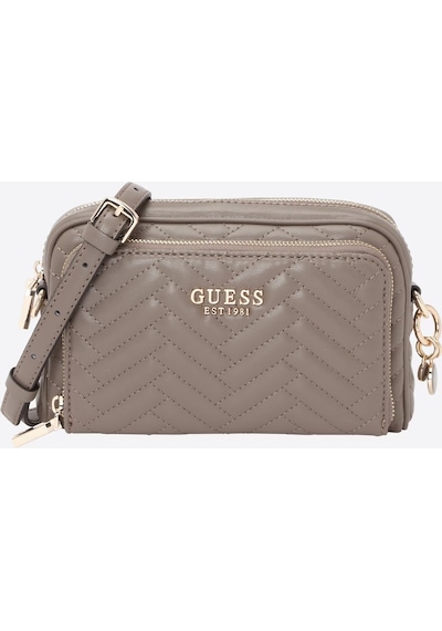 Guess Anning Kapitoneli Mini Kadın Çapraz Çanta Hwqg9508140 Vizon