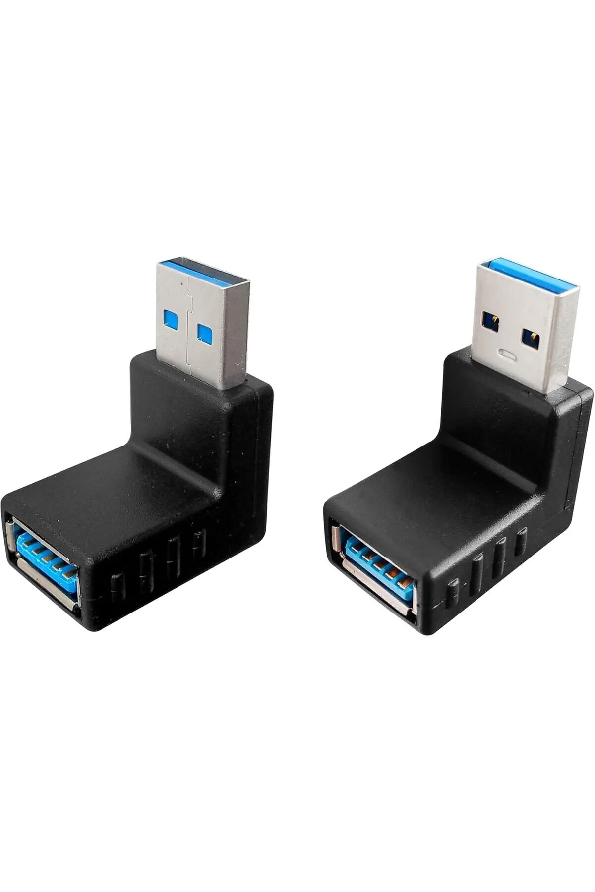 Yukarı Ve Aşağı Usb 3.0 Erkekten Dişiye 90 Derece Dik Açılı Uzatma Adaptörü Usb Yüksek Hızlı Adaptör