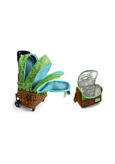 Coral High Işıklı Tekerlekli Çekçek Okul Çanta + Isı Yalıtımlı Beslenme Çantası - Erkek Çocuk - Yeşil Kahverengi Craft Çok Renkli Coral High Işıklı Tekerlekli Çekçek Okul Çanta + Isı Yalıtımlı Beslenme Çantası - Erkek Çocuk - Yeşil Kahverengi Craft Çok Renkli