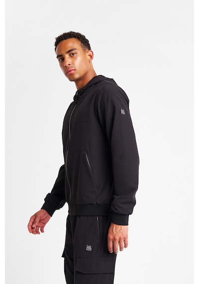 Lescon Erkek Fermuarlı Kapüşonlu Sweatshirt 25n-1102 Siyah
