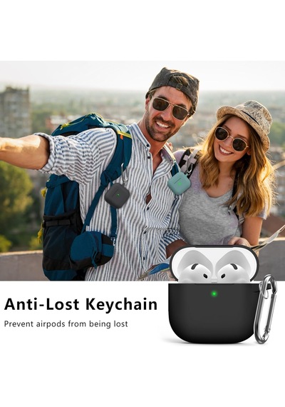 Soft Yumuşak Lansman Esnek Silikon Airpods Pro 3 İle Uyumlu İçi Kadife Kulaklık Kılıfı Ve Karab