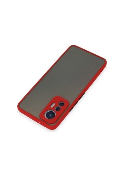 Mi 12 Lite Kılıf Montreal Silikon Kapak - Kırmızı Çok Renkli