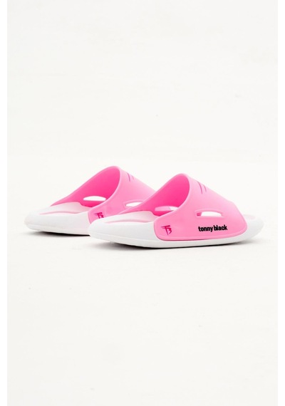 Tonny Black Poıli Taban Logolu Çocuk Unisex Pembe Terlik Tbacr896 PEMBE