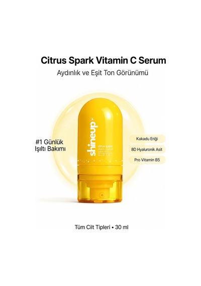 Citrus Spark C Vitamini Serum 30 Ml Aydınlatıcı, Nemlendirici Serum