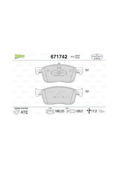 Valeo 671742 On Fren Balatasi 155253709 1613260780 1678168280