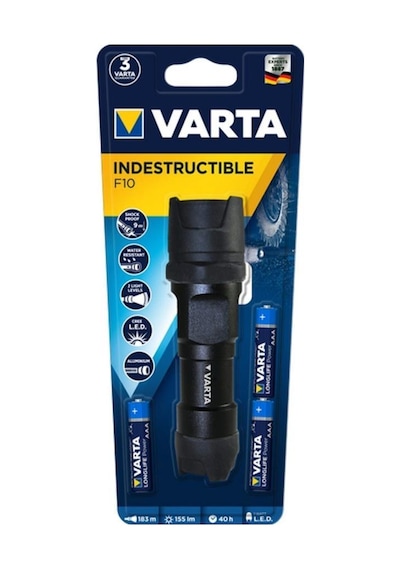 Varta Indestructible F10 Led Pro Fener 6W Siyah