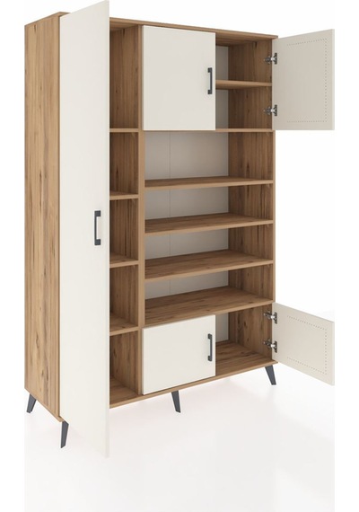 Hyperion Dolap 10 Raflı 5 Kapaklı 132x44x195 Çam-aytaşı/çam Çam Hyperion Dolap 10 Raflı 5 Kapaklı 132x44x195 Çam-aytaşı/çam Çam