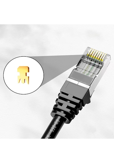 20 Metre Rj45 Ethernet Kablo Go Des Gd-hm891 1000mbps Aktarım Hızı Siyah