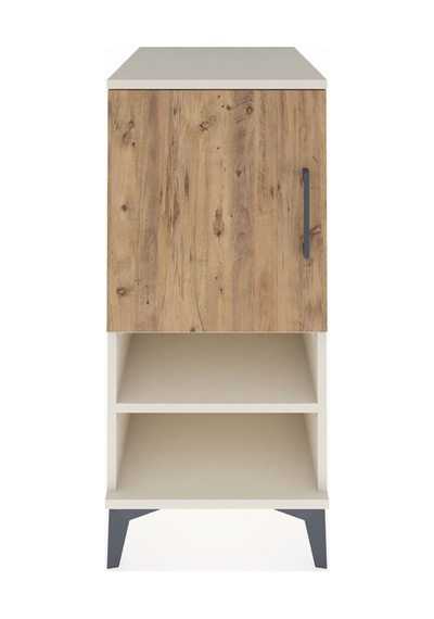 Kronos Komodin 3 Raflı Tek Kapaklı 44x59x96 Aytaşı-çam Aytaşı