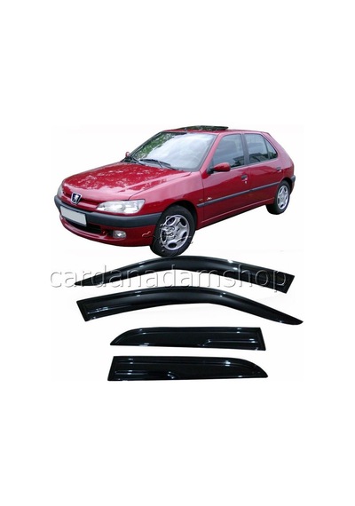 Peugeot 306 Cam Rüzgarlığı 4 Kapılı Modeller Için 4 Parça