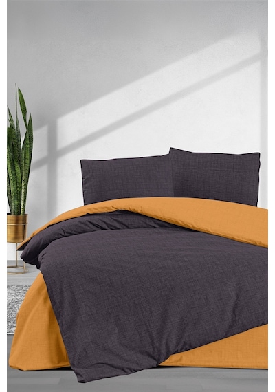 Elart Simple Fitted Tek Kişilik Nevresim Takımı 3 Parça Sarı