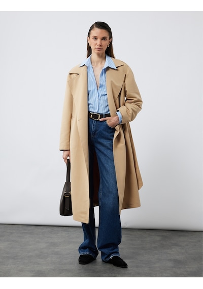 Koton Klasik Yaka Uzun Kollu Oversize Poplin Gömlek Mavi Çizgili 6wak60022pw Mavi Çizgili Koton Klasik Yaka Uzun Kollu Oversize Poplin Gömlek Mavi Çizgili 6wak60022pw Mavi Çizgili
