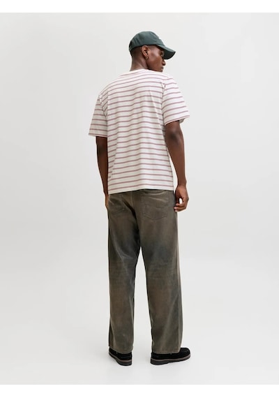 Jack & Jones Jack&jones Jornorrebro Stripe Tee Erkek T-shirt 12291021 Bordo