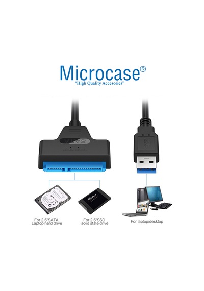 Usb 3.0 To 2.5 Inç Sata Hdd Ssd Çevirici Kablo - Al2625