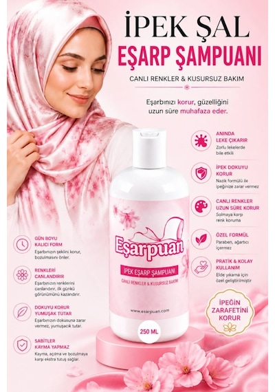Eşarpuan Eşarpuan İpek Eşarp Şampuanı 250 ML