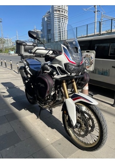 Zeus Motor 2018-19 Honda Africa Twin Adventure Ön Cam Şeffaf 58cm Motosiklet Camı Çok Renkli