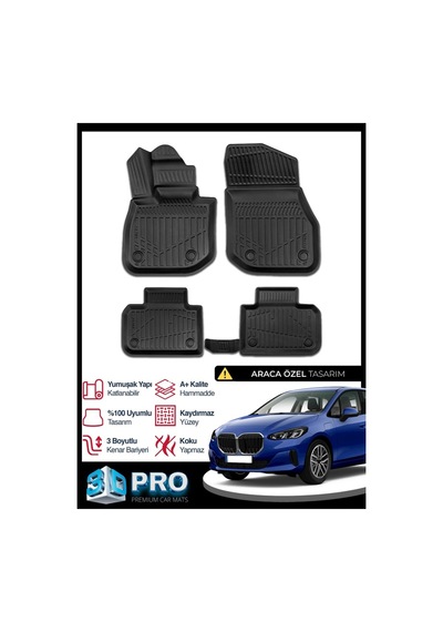 Bmw 2 Serisi U06 Active Tourer 3d Havuzlu Paspas 2021 2022 2023 2024 Model Kokusuz