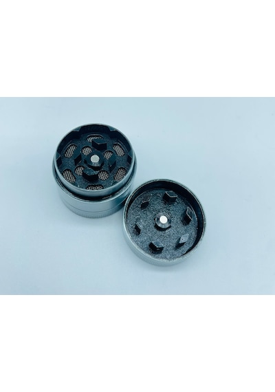 Çelik Metal 3 Parça Tütün Öğütücü Kabartmalı Desenli Grinder 30 MM