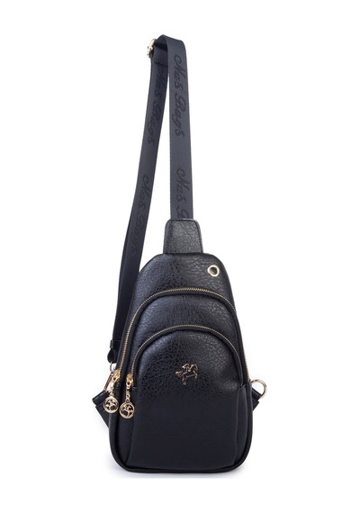 Nas Bag Kadın Crossbody Bag Bel Ve Body Bag Siyah Victoria