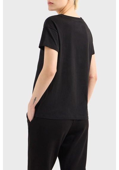 Armani Exchange Bayan T Shirt Xw000830 Af10356 Uc001 Siyah Siyah