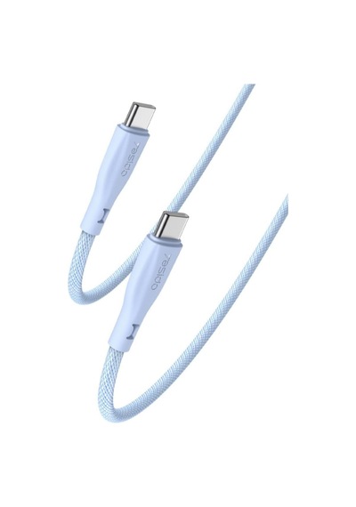 1.2m 60w Type-c To Type-c Pd Hızlı Şarj Kablosu - Mavi Diğer
