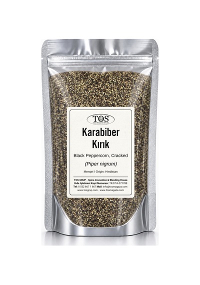 Siyah Karabiber Kırık 1 kg (1. Kalite) Piper nigrum / Peppercorn, Black Cracked
