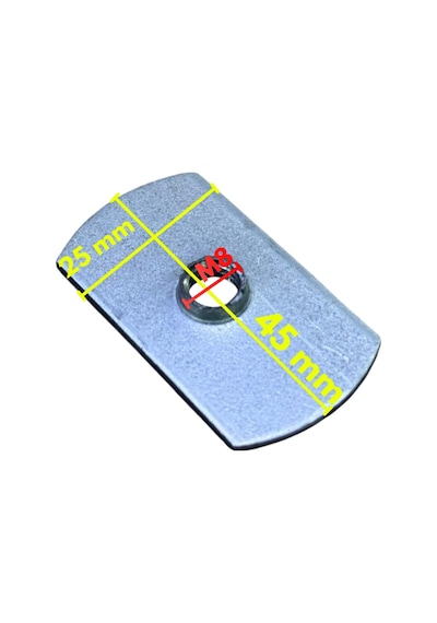 Cateksss 48 İç Kaynak Aparatı M-8 - Mobilya Hırdavatı - 34 Lü Paket Gümüş