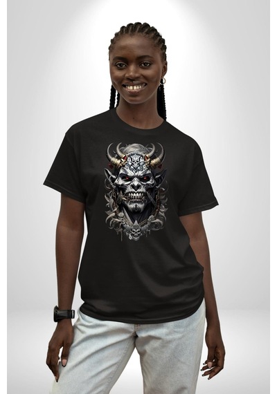 Dünyalar Savaşı Kahraman Pamuklu Bisiklet Yaka Unisex Oversize Boyfriend Dijital Baskılı Siyah T-shirt Siyah