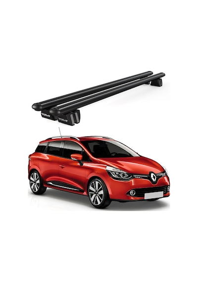 Pençe Renault Clio Iv Sportour 2012-2019 Uyumlu Siyah Ara Atkı Port Bagaj Tavan Barı
