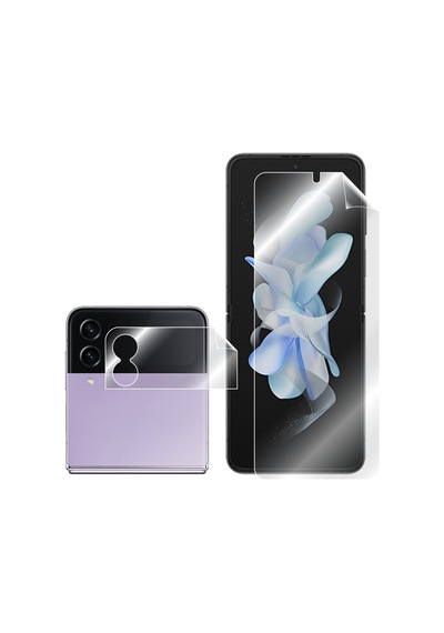 Samsung Galaxy Uyumlu Z Flip4 Görünmez Ekran Koruyucu (Ön Ve Iç Ekran)