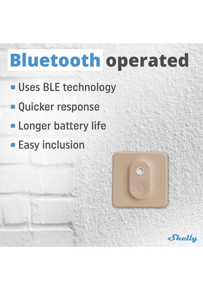 Shelly Blu H&amp T Mokka / Bluetooth Kontrollü Sıcaklık Ve Nem Sensörü / Su Sıçramasına Karşı Korumalı Ve Toz