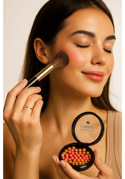 Gabrini 304 Top Allık Ball Blusher Pembe-bronz Karışımı Işıltılı Allık 08 Şeftali Pembe
