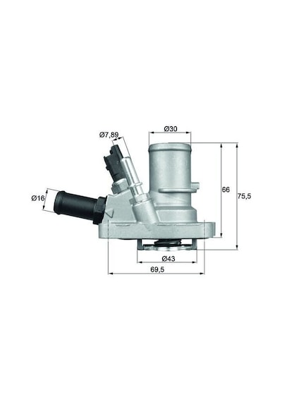 Termostat - Fiat Linea, 500, Panda, Grande Punto, Punto, Doblo, Tipo, Bravo, Fiorino, Qubo, Idea, Palio, Siena, Egea, Mito - Mahle-termostat-tı1448