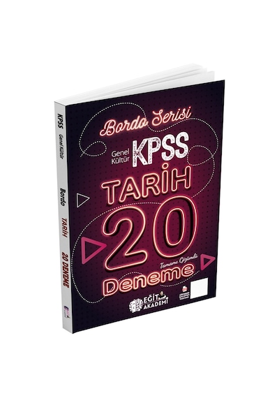 Eğit Akademi 2026 Kpss Tarih Bordo 20 Deneme Çözümlü