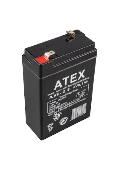 Atex Ax6-2.8 6v 2.8ah Bakımsız Kuru Akü